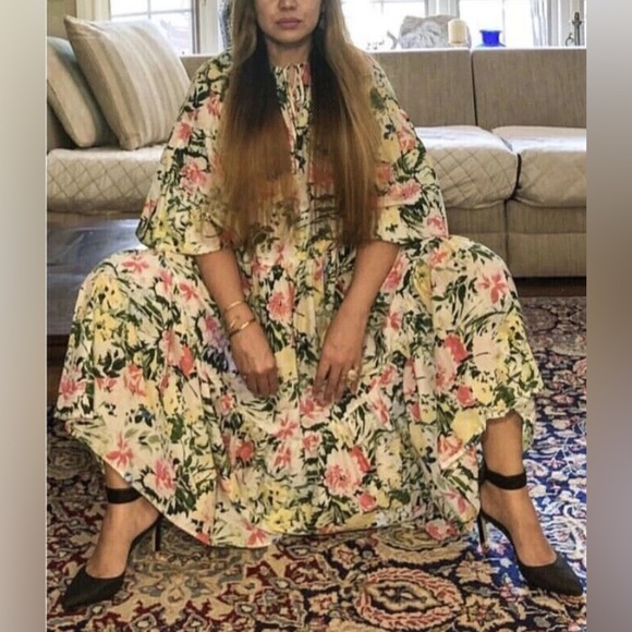 H&M Floral Midi Relaxed Fit Dress Size XS - Picture 10 of 17